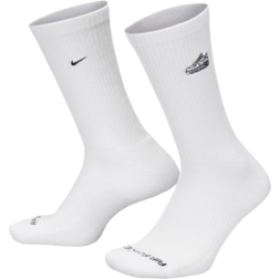 Nike Everyday Plus Cushioned Crew Socks - White/Black