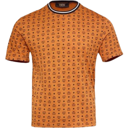 MCM Visetos Print T-shirt - Cognac