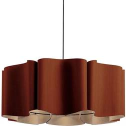 Bruck Lighting Paulina Acoustic Terracotta Pendant Lamp 80cm