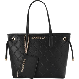 Carvela Quilted Tote Bag - Black