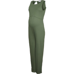 Mamalicious Maternity-Jumpsuit Grey/Sea Spray