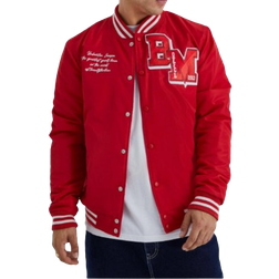 boohooMAN Patches Jacket - Red