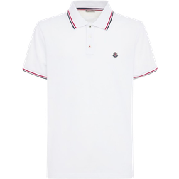 Moncler Piqué Polo Shirt - White