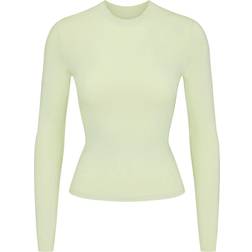 SKIMS Cotton Jersey Long Sleeve T-shirt - Pistachio