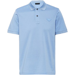 Prada Piqué Polo Shirt - Sky Blue