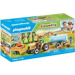 Playmobil Country Tractor with Trailer & Water Tank 71442