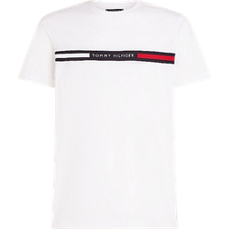 Tommy Hilfiger Crew Neck Logo Panel T-shirt - White