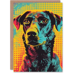 ARTERY8 Greeting Card Dog Bright Summer