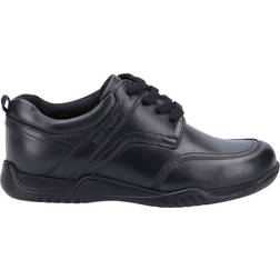 Hush Puppies Senior Boy's Harvey School Shoes - Black