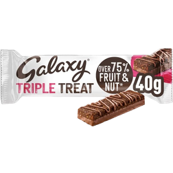 Galaxy Triple Treat Fruit & Nut Milk Chocolate Snack Bar 40g 18 pcs