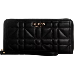 Guess Assia Large Zip Around Wallet - Black