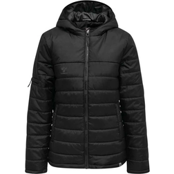 Hummel Women's North Quilted Hood Jacket - Black/Asphalt