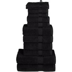 vidaXL Premium Towel Black (140x70cm)