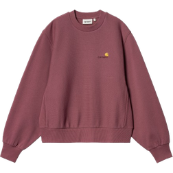 Carhartt WIP Women's American Script Sweatshirt - Dusty Fuchsia