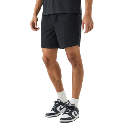 boohooMAN Relaxed Fit Elasticated Waist Chino Shorts - Black