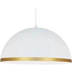 Dainolite Ofelia Dome Matte White/Gold Trim Pendant Lamp 50.8cm