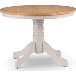 Julian Bowen Davenport Round Elephant Grey/Oak Dining Table 106cm