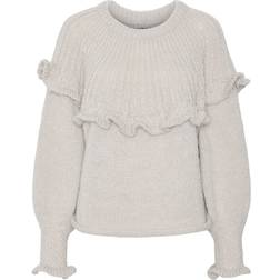 Pieces Rikka Knit Sweater - Dove