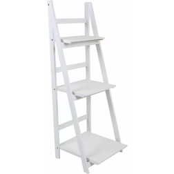 Alexandra House Living Paulownia White Step Shelf 115cm