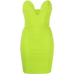 Solace London Strapless Sweetheart Mini Dress - Lime Green