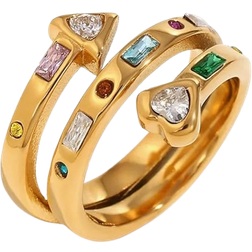 SKJUBLPG Ring - Gold/Multicolor