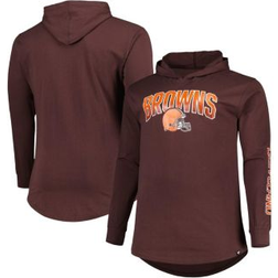 Fanatics Cleveland Browns Brown Big & Tall Front Runner Pullover Hoodie Men's