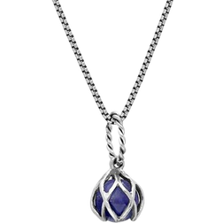 C. W. Sellors Emma Stothard Darling Float Charm Necklace - Silver/Lapis