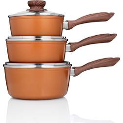 JML Copper Stone Cookware Set with lid 3 Parts