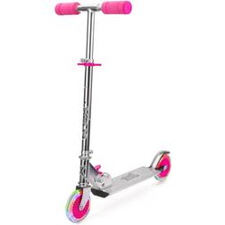 Xootz Light Up LED Folding Scooter Pink