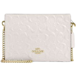 Coach Slim Crossbody In Signature Leather - Gold/Chalk