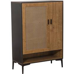 Alexandra House Living Metal Black/Brown Storage Cabinet 80x115cm