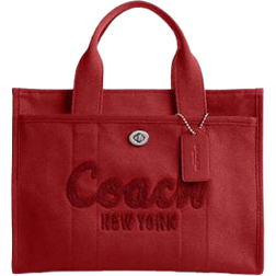 Coach Cargo Tote Bag - Silver/Red