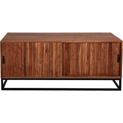 Romimex Sliding doors Brown Sideboard 140x40cm