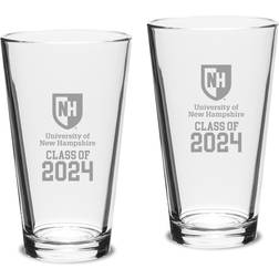 Jardine New Hampshire Wildcats Class of 2024 Beer Glass 47.3cl 2pcs