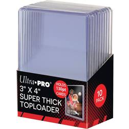 Ultra Pro 3"x4" Super Thick 130PT Toploaders 10 Pack