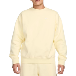 Nike Men's Solo Swoosh Fleece Crew - Alabaster/White