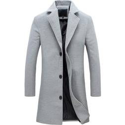 Xusheng Men's Work Business Coat - Light Grey