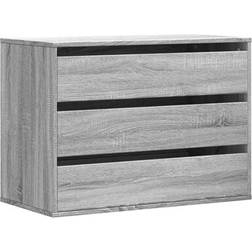 vidaXL Corner Gray Sonoma Oak Chest of Drawer 80x58cm