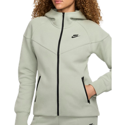 Nike Women's Sportswear Tech Fleece Windrunner Full Zip Hoodie - Jade Horizon/Black