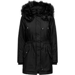 Only Women's Iris Winter Parka Jacket - Black