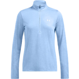 Under Armour Women's Tech Twist 1/2 Zip Sweatshirt - Horizon Blue/White