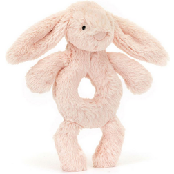 Jellycat Bashful Blush Bunny Ring Rattle 18cm