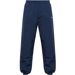 Nike Sportswear Essential Women's Mid-Rise Oversized Woven Joggers - Armory Navy/White