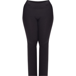 PrettyLittleThing Shape Sculpted Foldover Waist Flare Trousers - Black