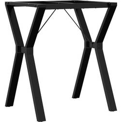 vidaXL 357929 Black Table Leg 73cm