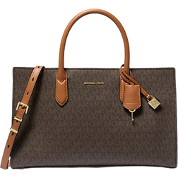 Michael Kors Scarlett Medium Signature Logo Satchel - Brn/Acorn