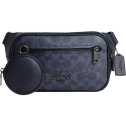 Coach Elias Belt Bag In Signature Denim - Gunmetal/Denim/Midnight Navy