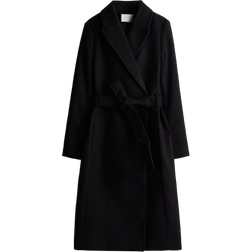 H&M Tie Belt Coat - Black