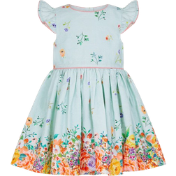 Monsoon Baby Jacquard Floral Dress - Blue (1000233088)