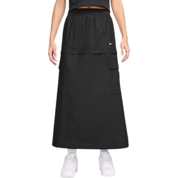 Nike Sportswear Essential Women's Mid-Rise Woven Cargo Midi Skirt - Black/White